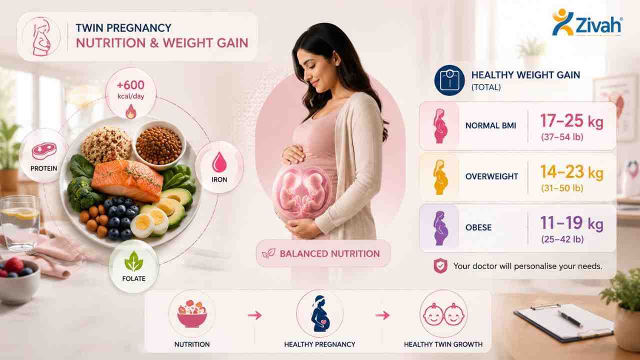 Twin Pregnancy Nutrition & Weight Gain - Zivah Twin Pregnancy Nutrition & Weight Gain - Zivah.jpg