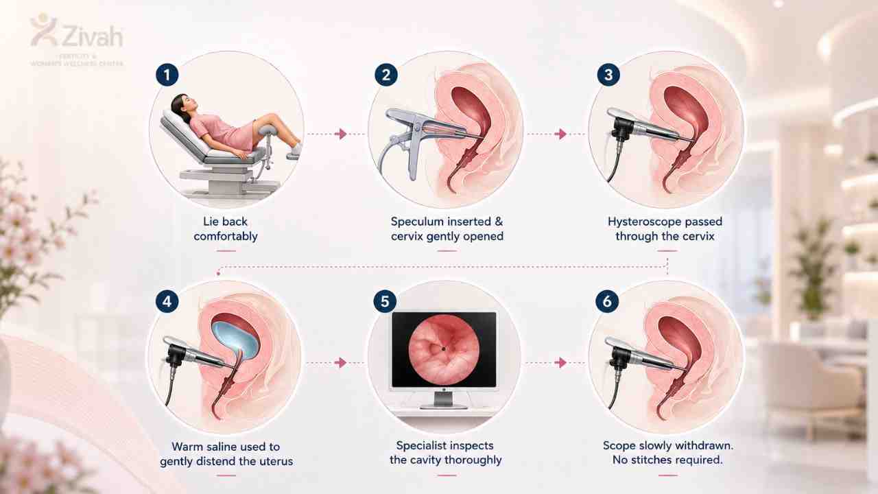 How Is Diagnostic Hysteroscopy Performed - Zivah