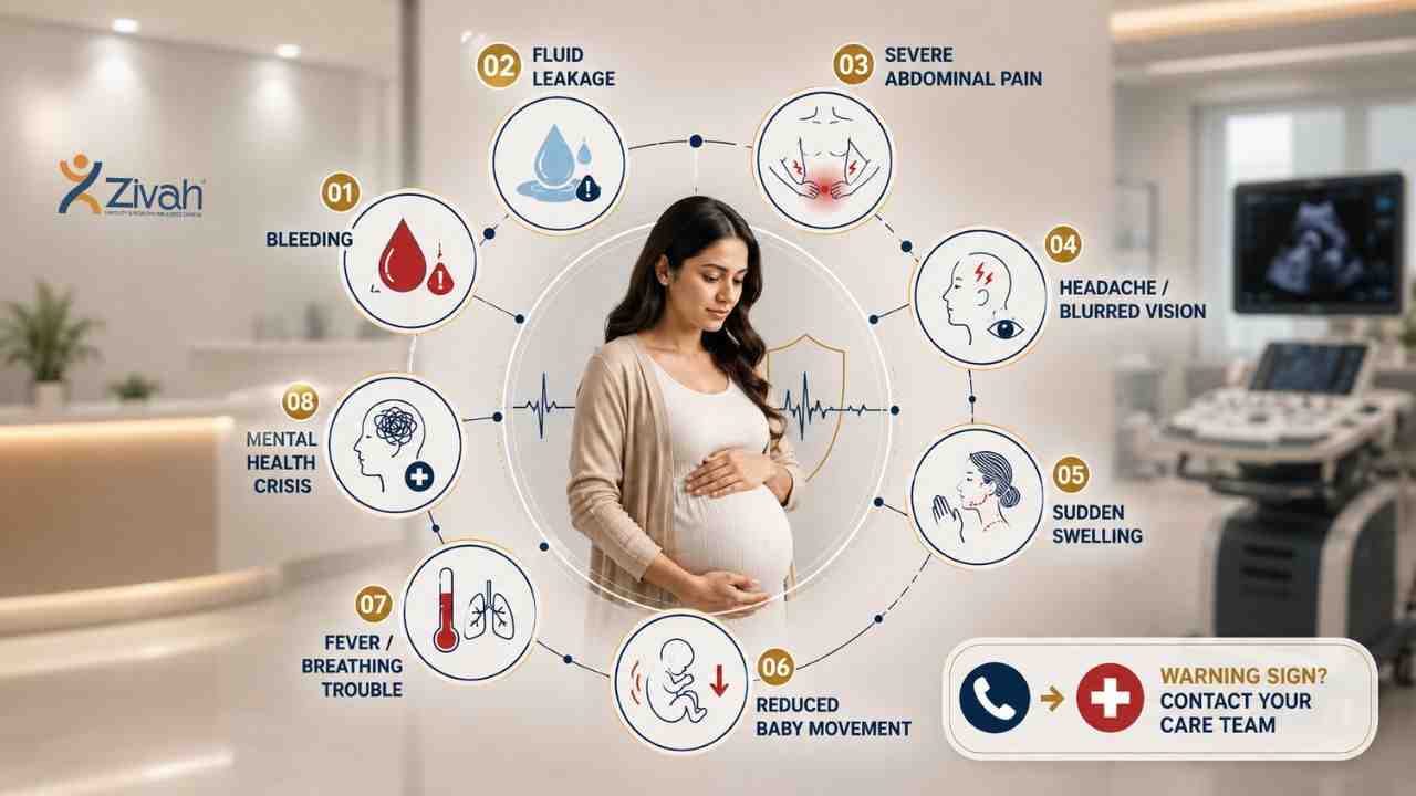 Danger Signs in Pregnancy  -  Zivah