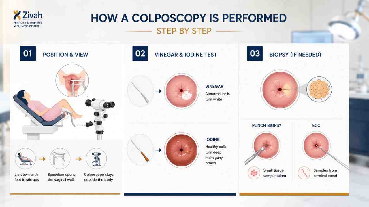Colposcopy Step by Step How a Colposcopy Is Performed - Zivah