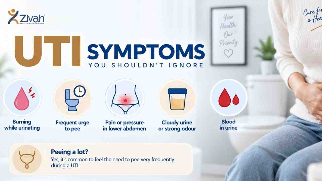 UTI Symptoms UTI in women - Zivah